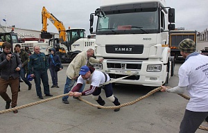 Автотехника КАМАЗ на выставке в Иркутске